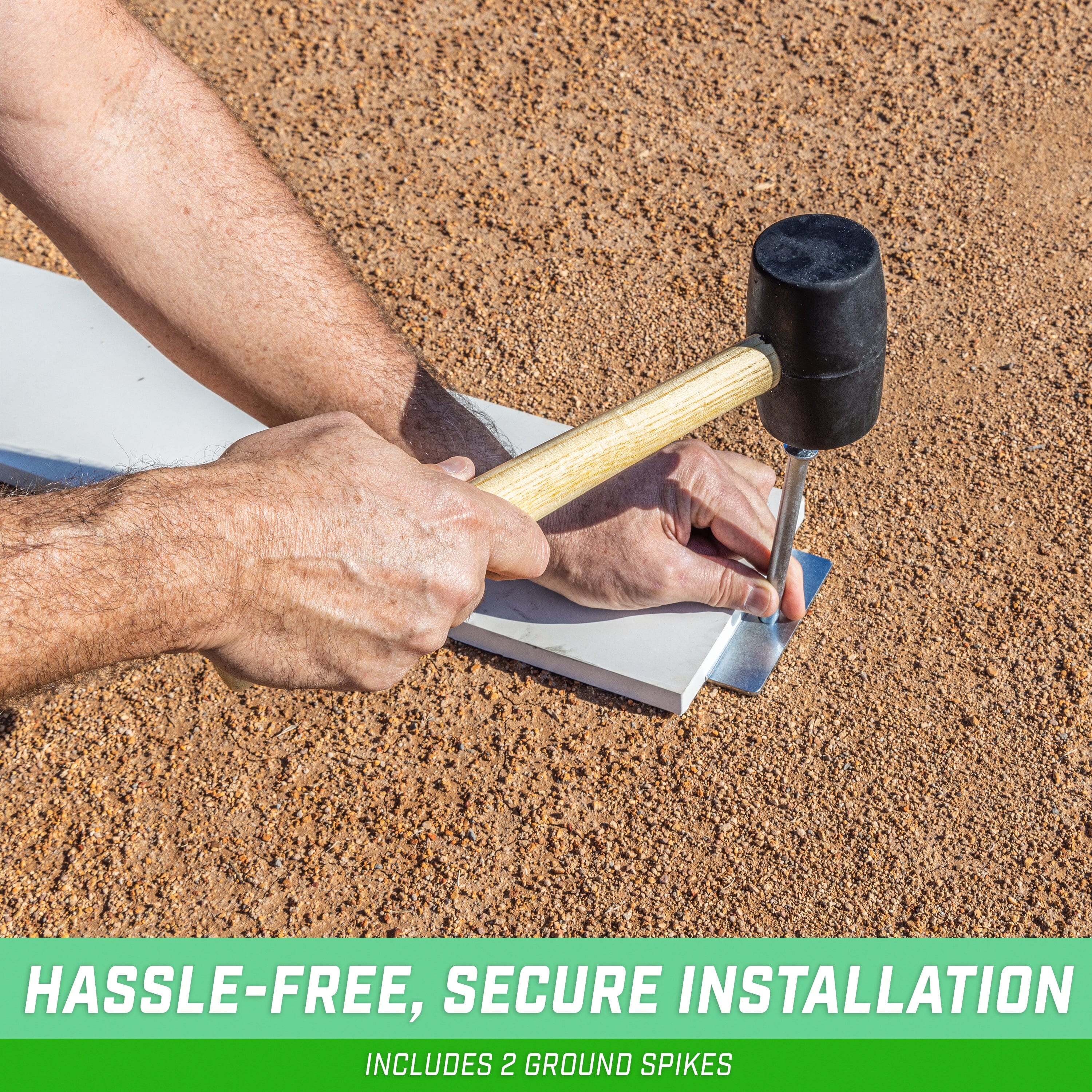 a man holding a baseball bat over a base