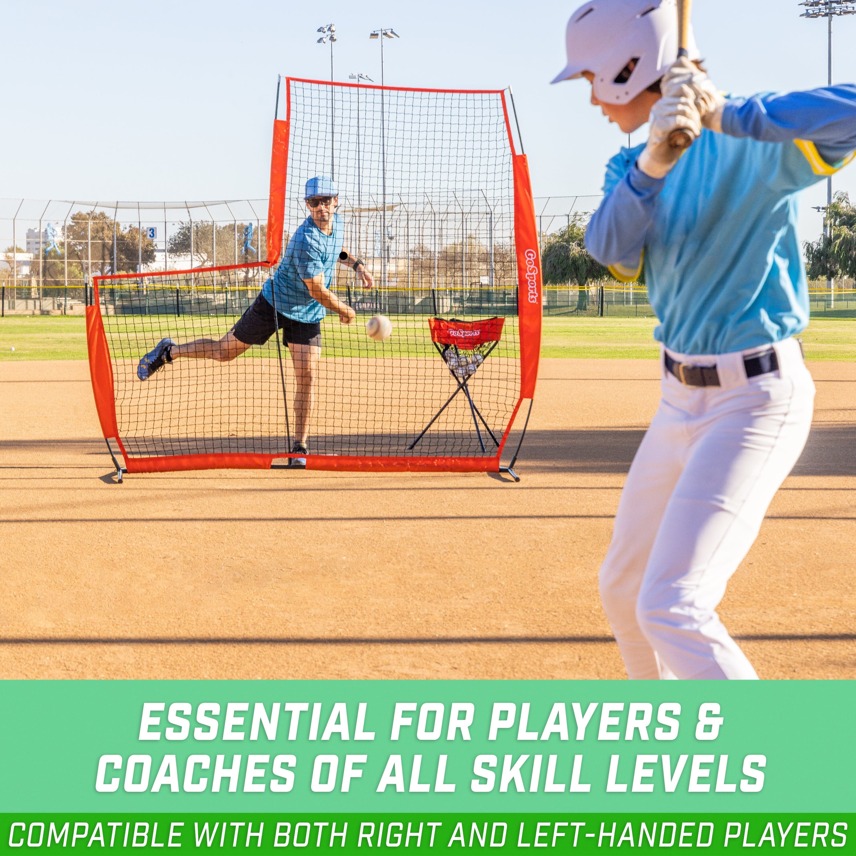 a baseball player is swinging at a ball