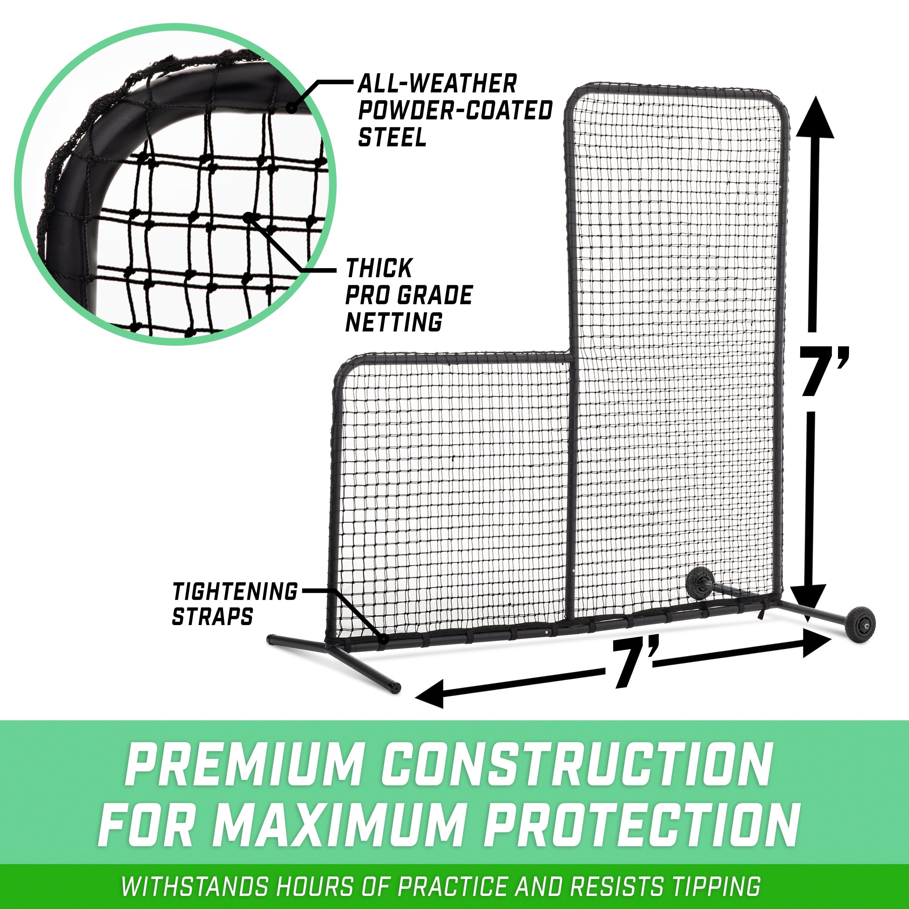 the premium portable baseball batting screen