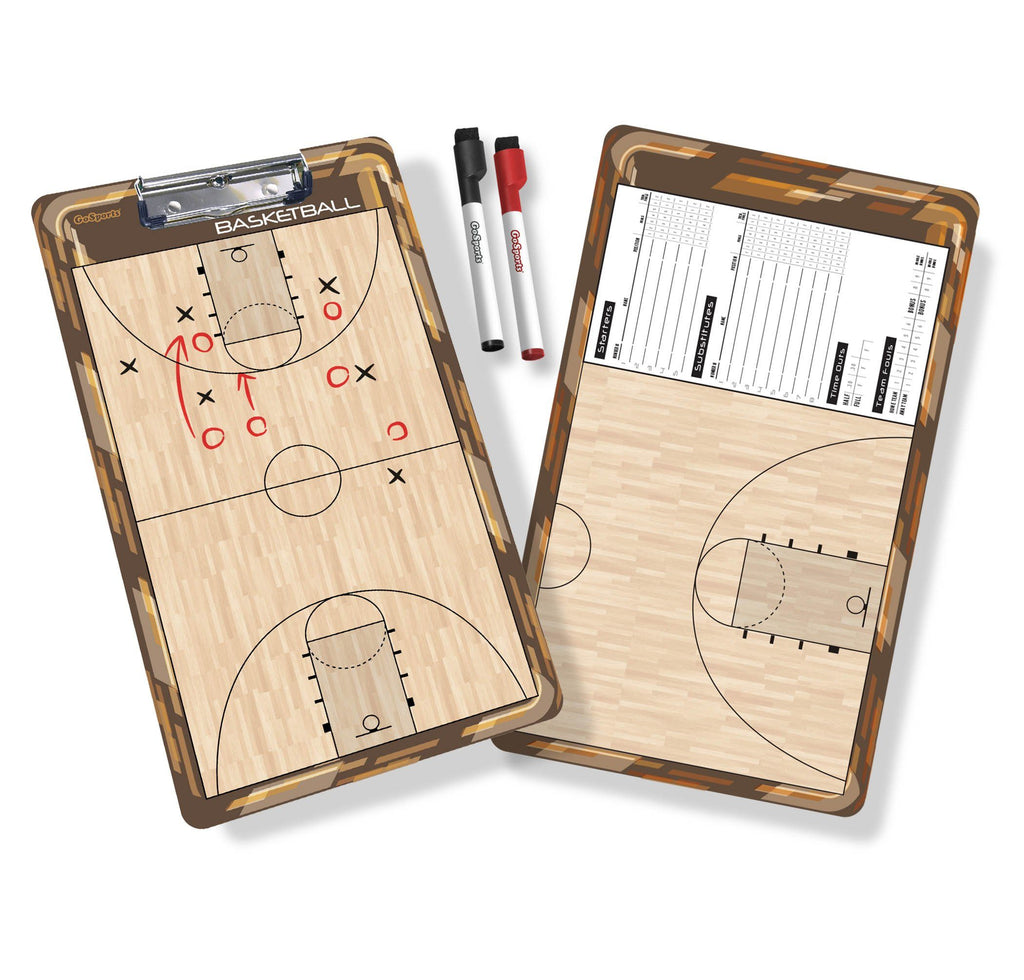 GoSports Basketball Coaches Boards - 2 Sided Premium Dry Erase Clipboards Coaches Board playgosports.com 