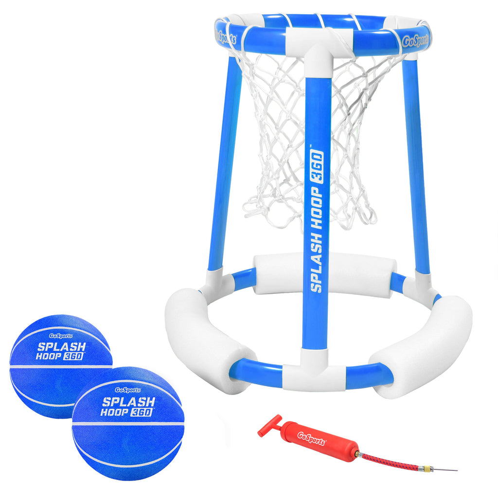 GoSports Splash Hoop 360 Floating Pool Basketball Game | Includes Hoop, 2 Balls and Pump Pool Toy playgosports.com 