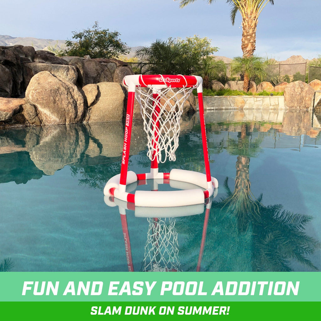 GoSports Splash Hoop 360 Floating Pool Basketball Game | Includes Hoop, 2 Balls and Pump Pool Toy playgosports.com 
