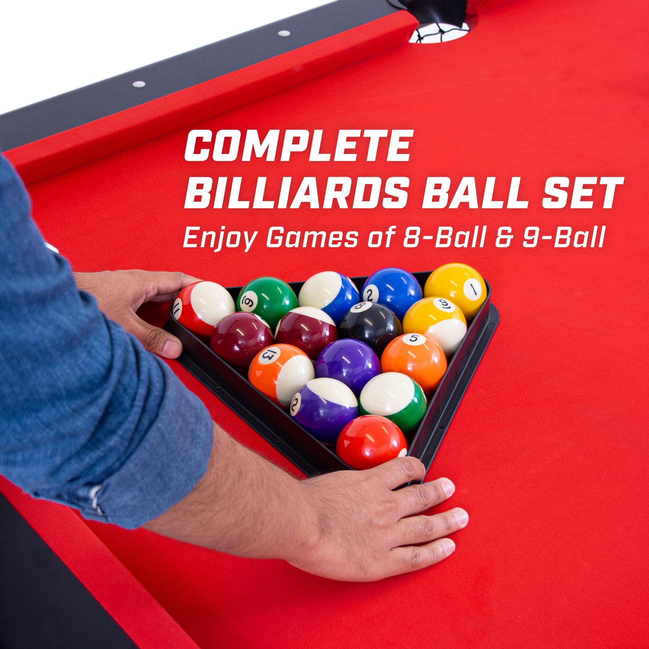 a man is playing billiards with a pool ball