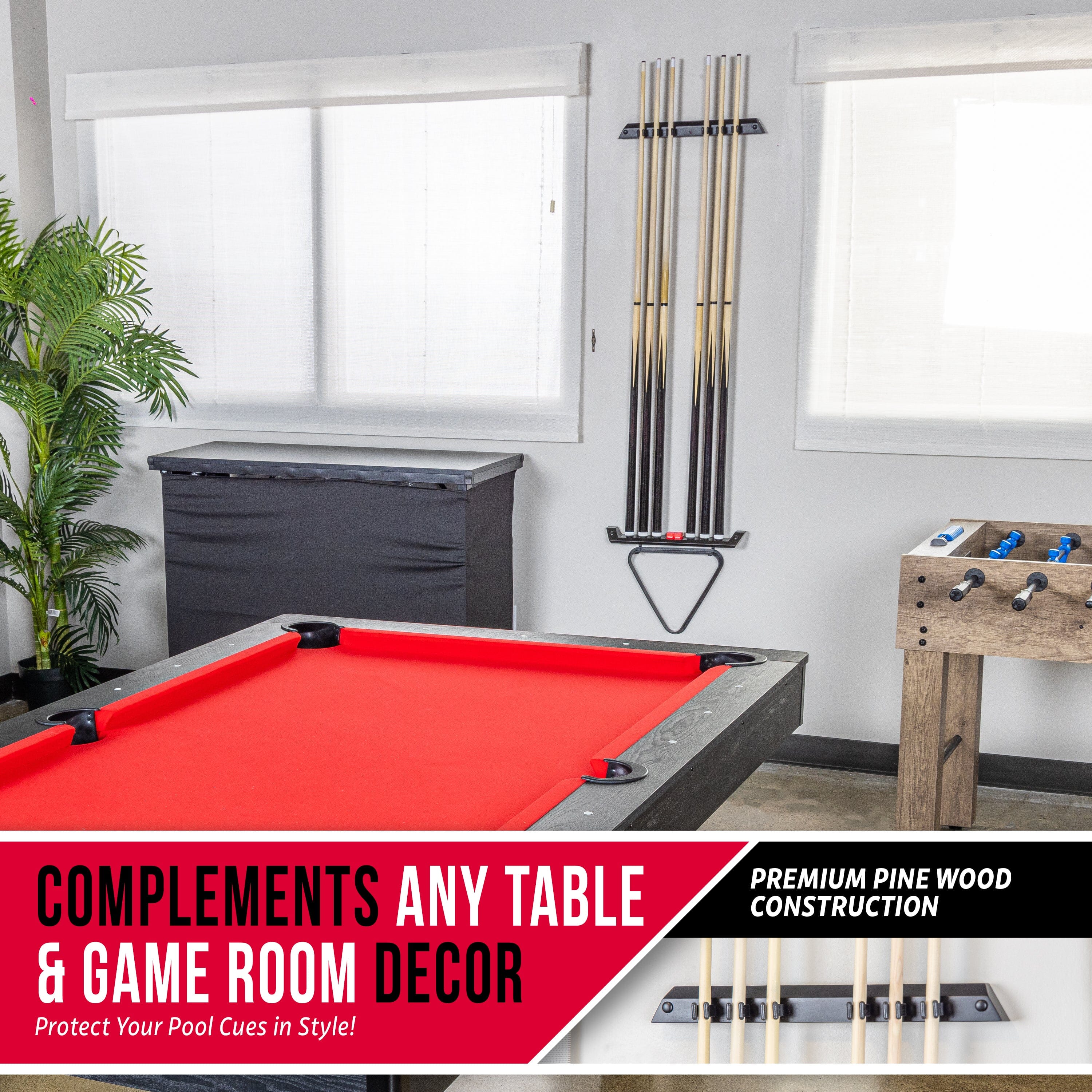 a pool table with a pool ball and a pool cue