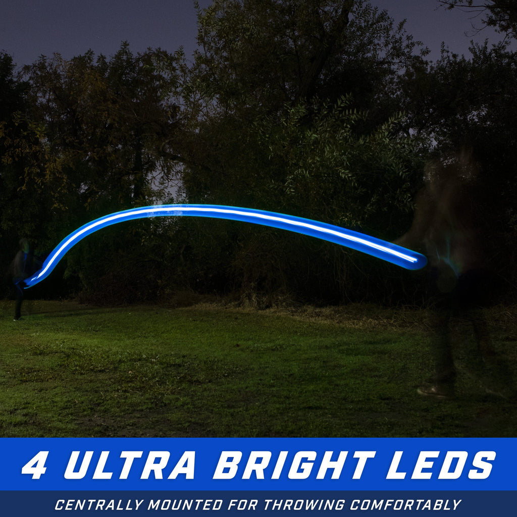 GoSports Ultimate Light Up Flying Disc, 175 grams, with 4 LEDs - Blue Disc playgosports.com 