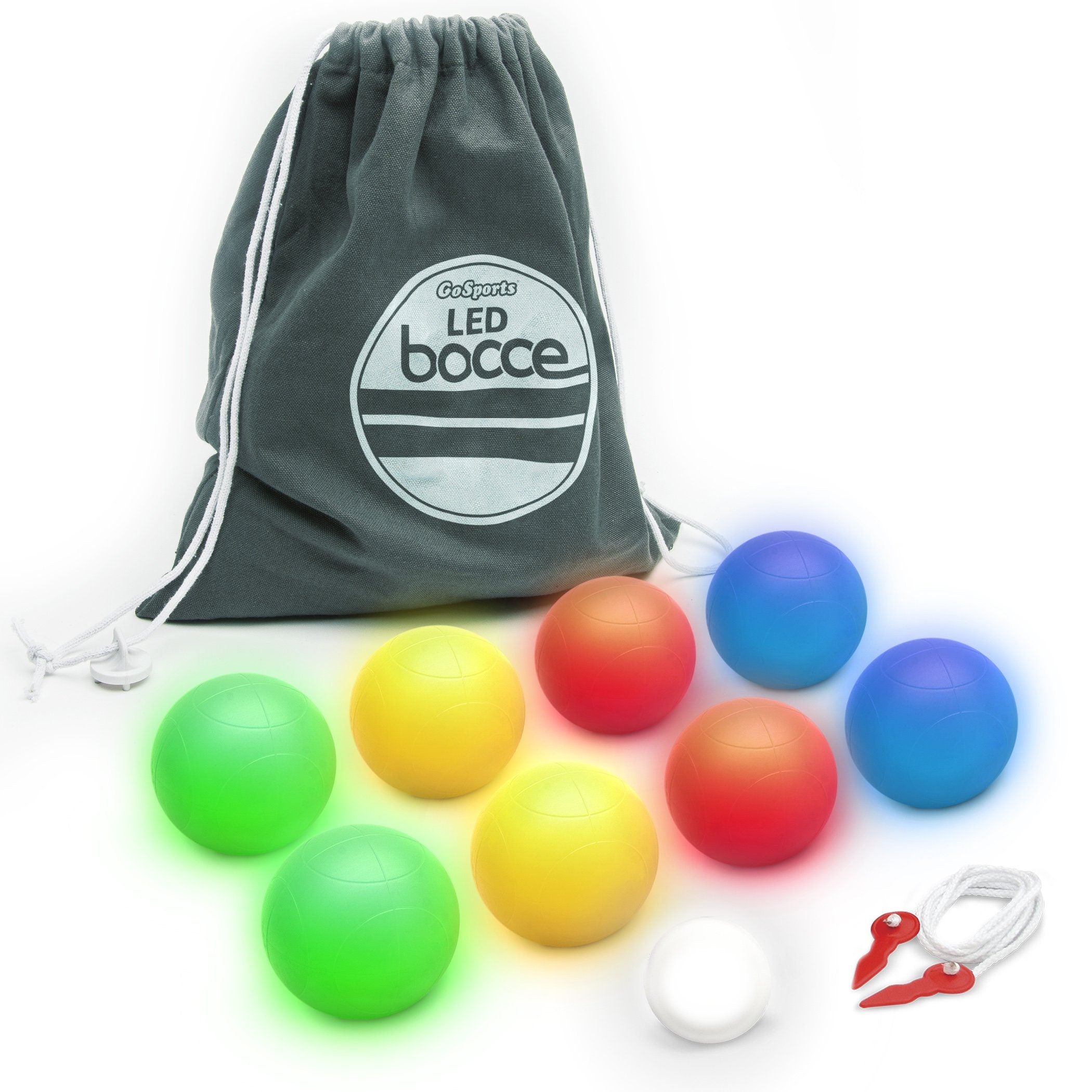 led bouncing balls - set of 6