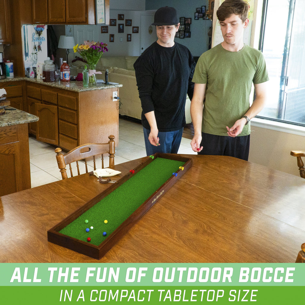 GoSports Mini Bocce Tabletop Game Set for Kids & Adults | Includes 8 Mini Bocce Balls, Pallino and Case Bocce playgosports.com 