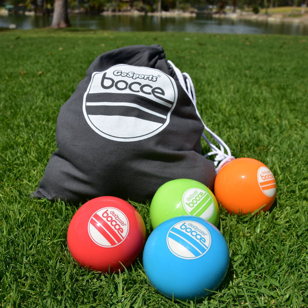 GoSports Soft Bocce Set | Includes 8 Weighted Balls, Pallino and Case | Play Indoors or Outdoors Bocce playgosports.com 