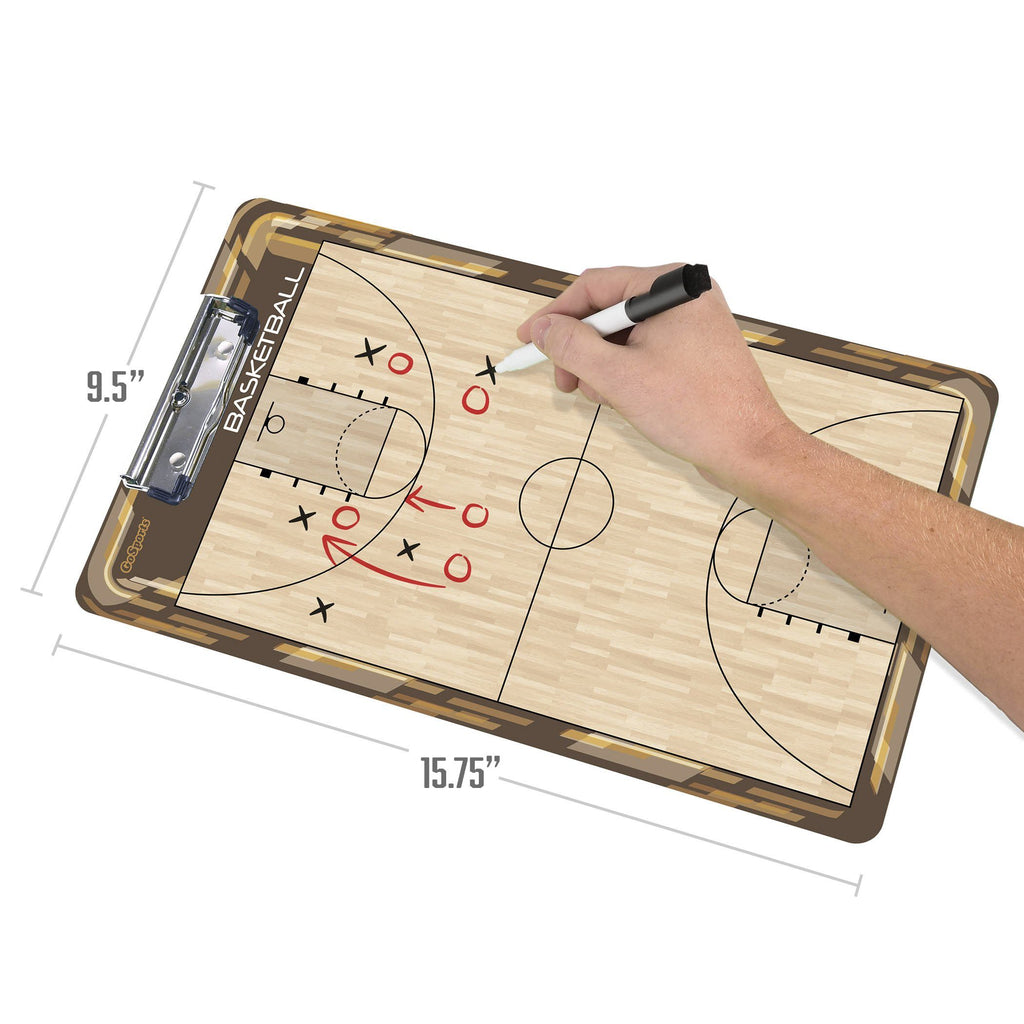 GoSports Basketball Coaches Boards - 2 Sided Premium Dry Erase Clipboards Coaches Board playgosports.com 