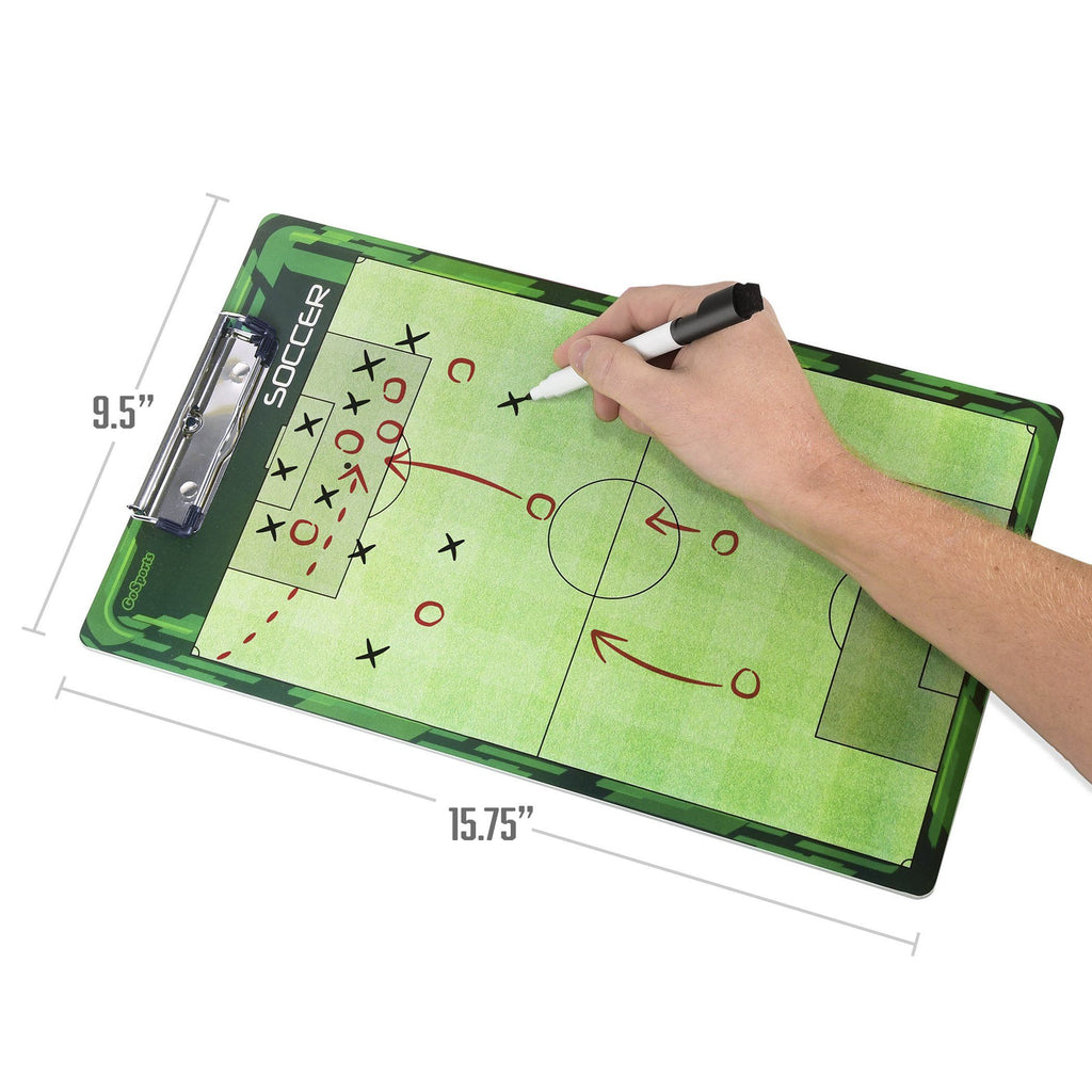 GoSports Soccer Coaches Boards - 2 Sided Premium Dry Erase Clipboards Coaches Board playgosports.com 