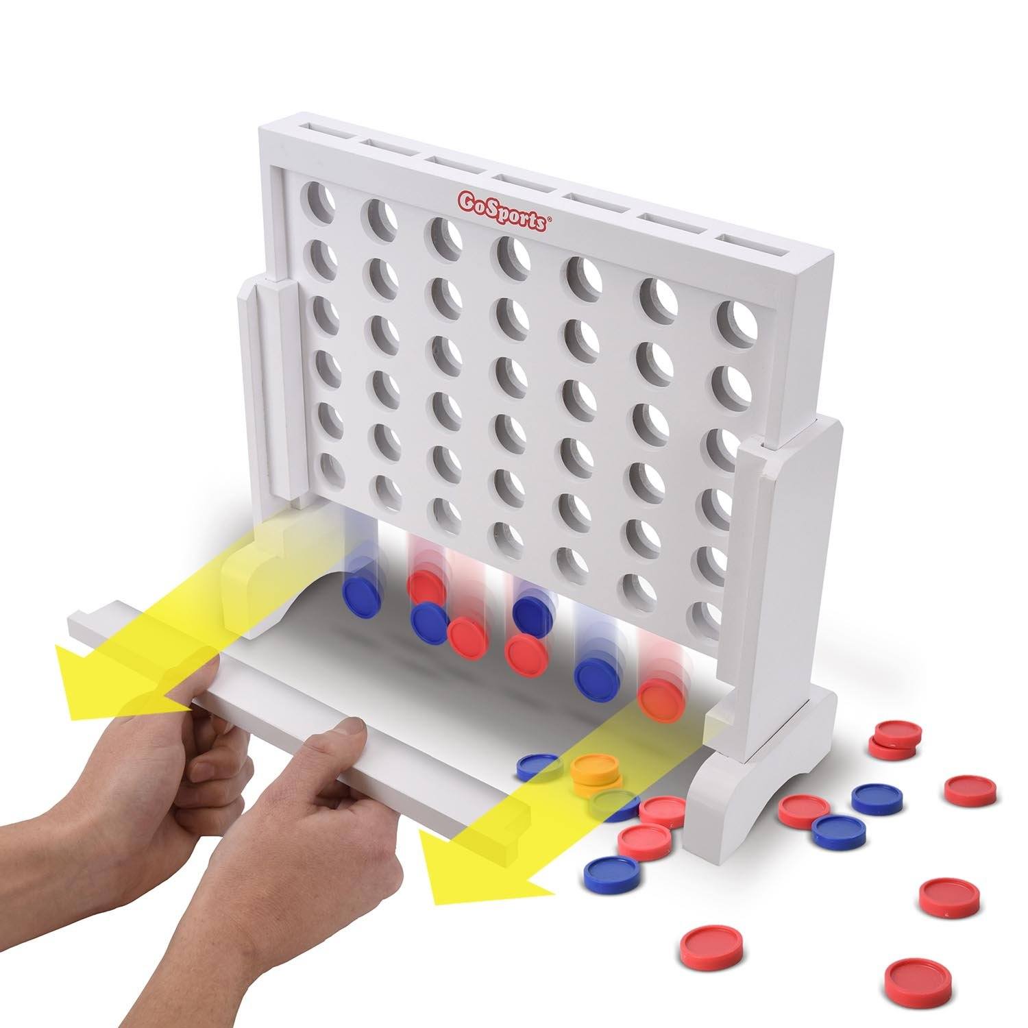 a person is placing a four - sided game