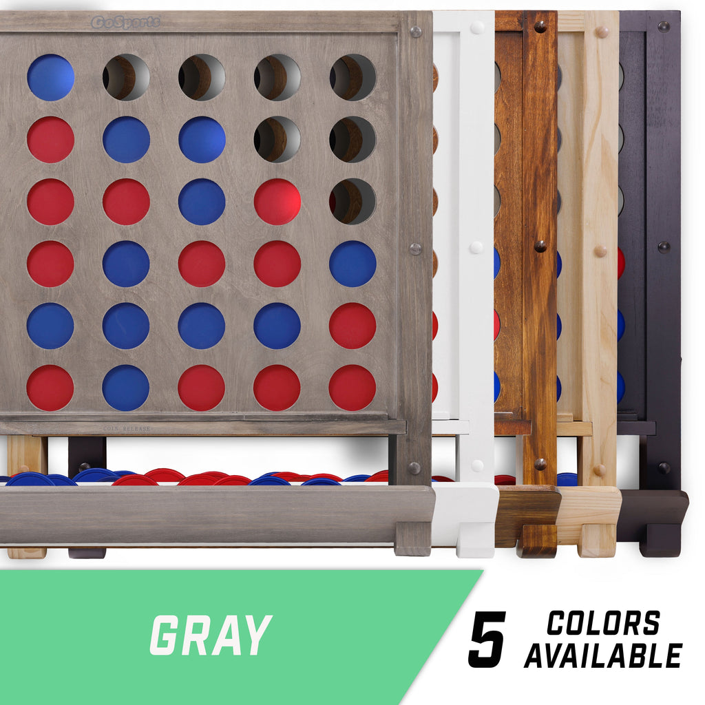 GoSports Wall Mounted 4 in a Row - Gray 4 in a Row Playgosports.com 
