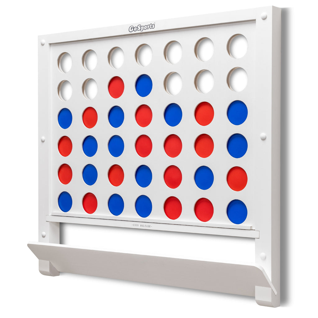 GoSports Wall Mounted 4 in a Row - White 4 in a Row Playgosports.com 