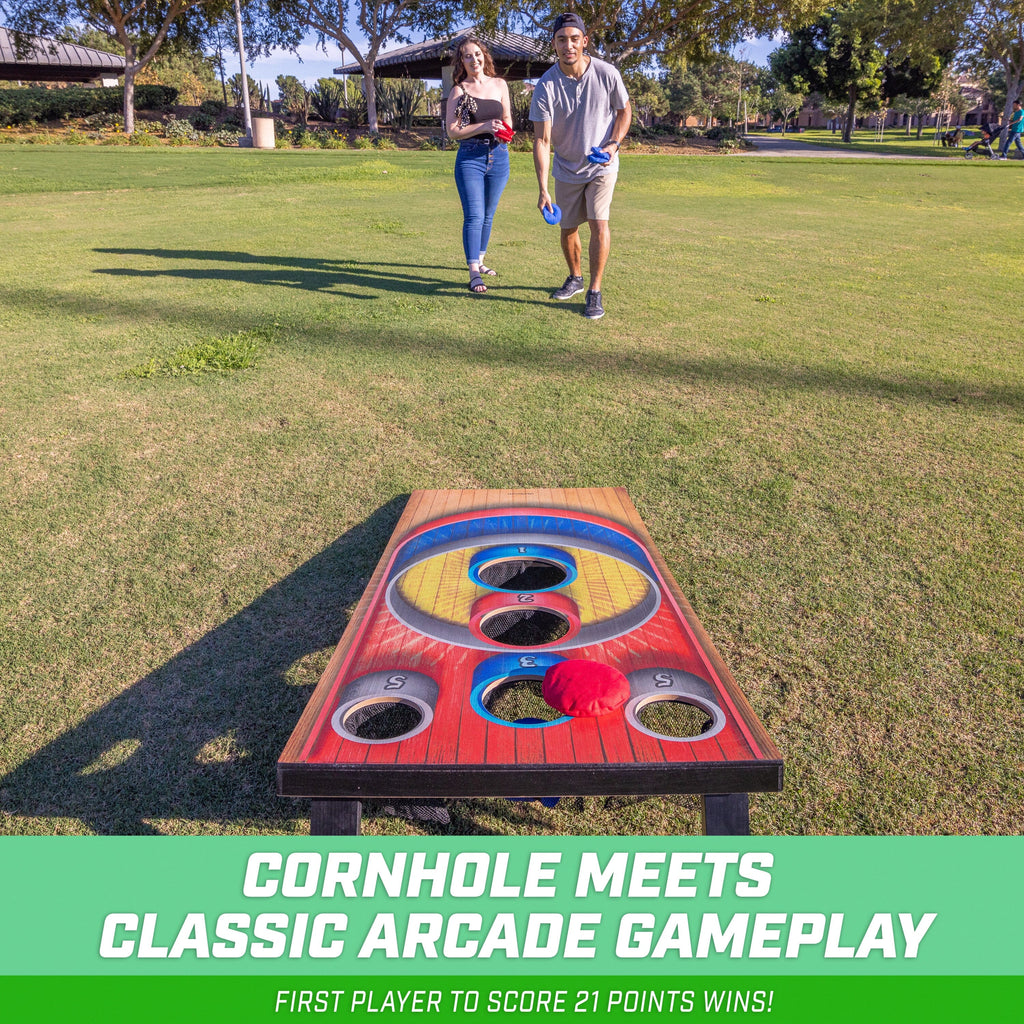 GoSports Carnival Arcade Toss Cornhole Game - Indoor or Outdoor Bean Bag Toss Playgosports.com 