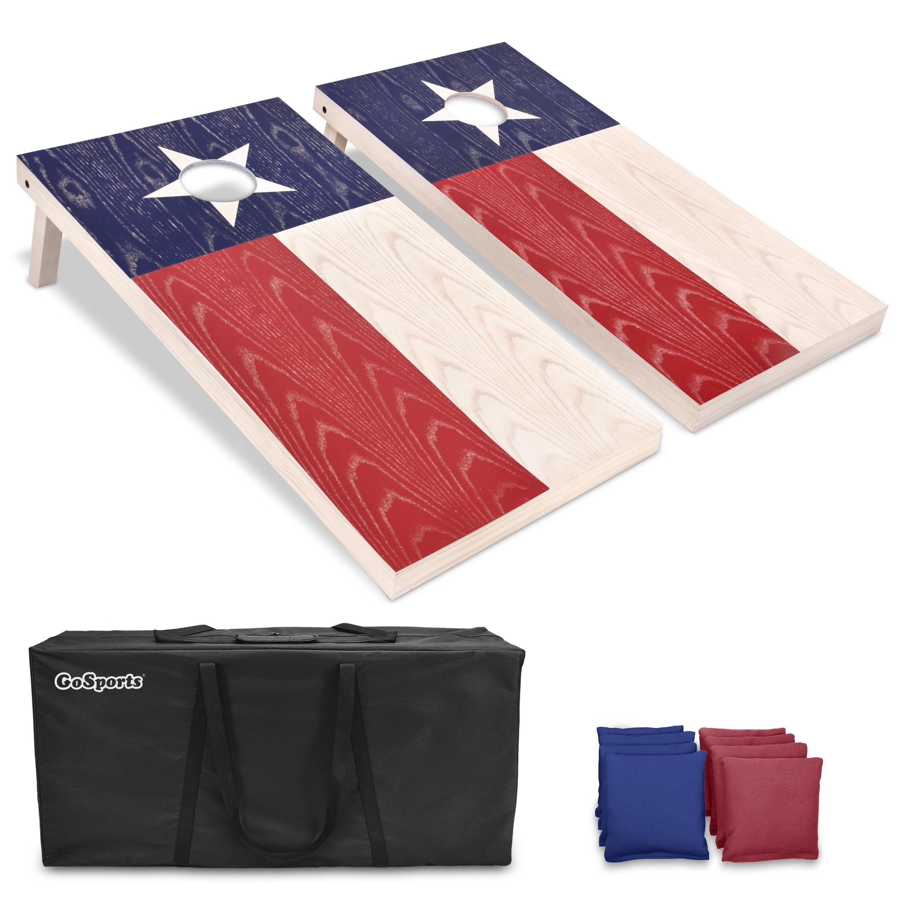a wooden cornhole with a bag and a bag of cornhole cornhole cornhole cornhole