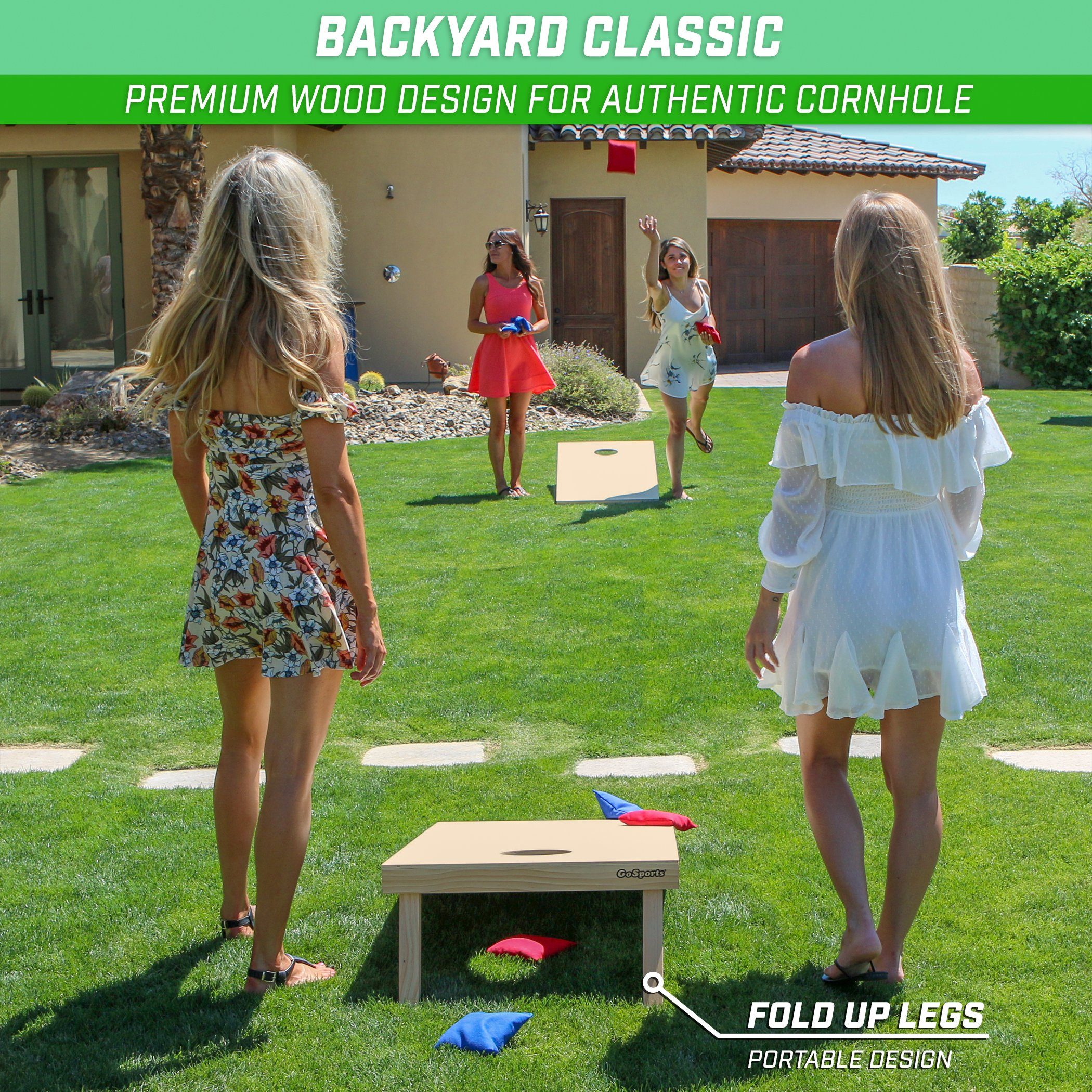 a group of girls playing with a wooden table