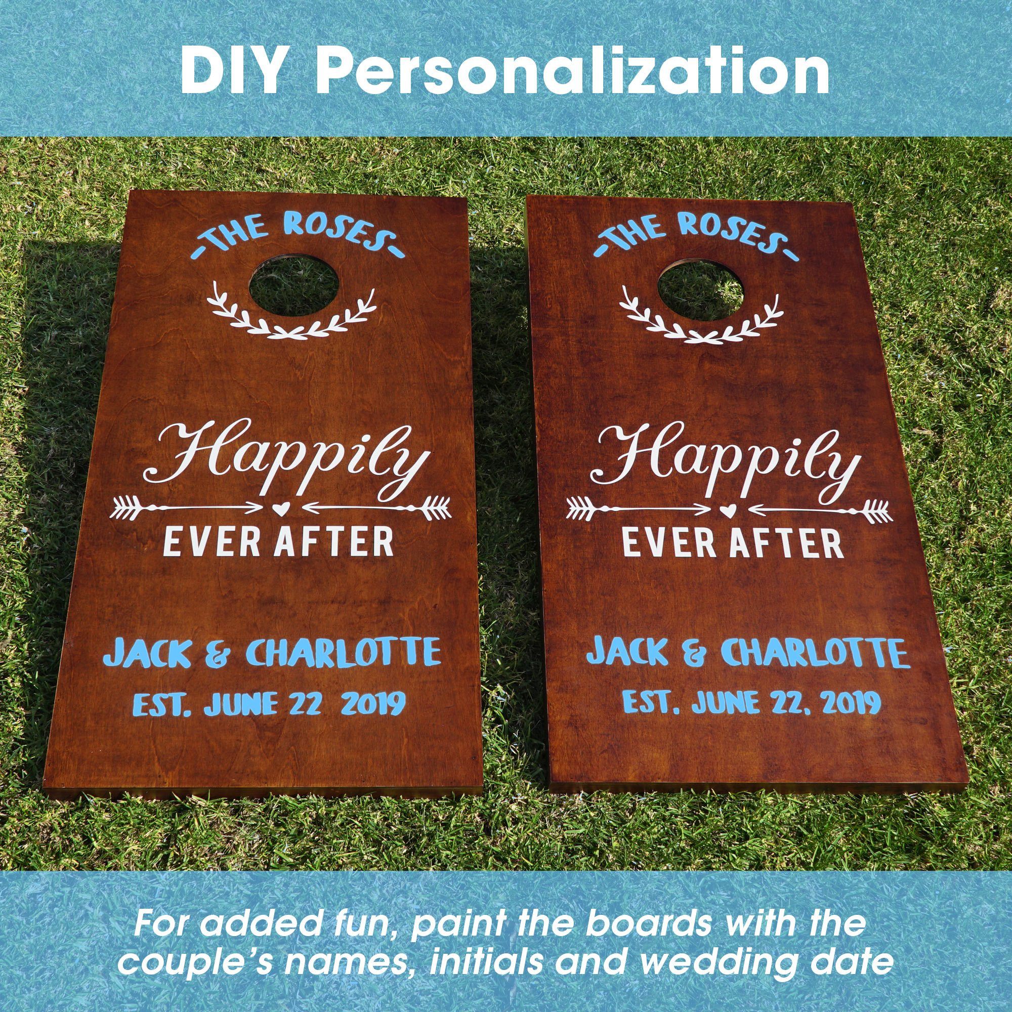 Wedding corn hole boards | Honestweddingadvice.com Wedding corn hole boards | Honestweddingadvice.com