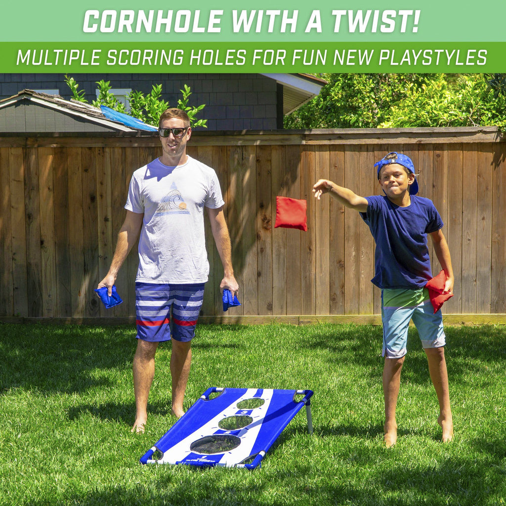 GoSports Tri Toss Cornhole Game | Fun New Portable Indoor & Outdoor Bean Bag Toss Game Set for Kids & Adults Cornhole playgosports.com 