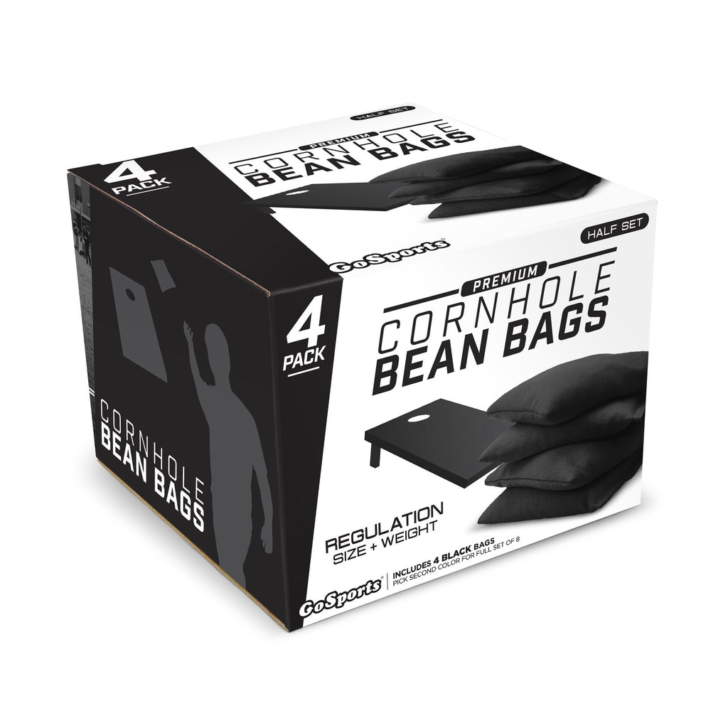 GoSports Official Regulation Cornhole Bean Bags Set (4 All Weather Bags) - Black Cornhole playgosports.com 