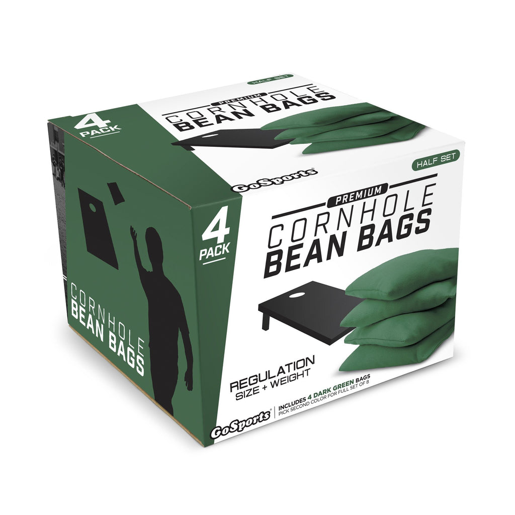GoSports Official Regulation Cornhole Bean Bags Set (4 All Weather Bags) - Dark Green Cornhole playgosports.com 
