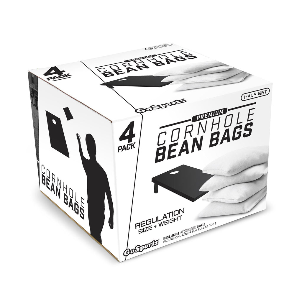 GoSports Official Regulation Cornhole Bean Bags Set (4 All Weather Bags) - White Cornhole playgosports.com 