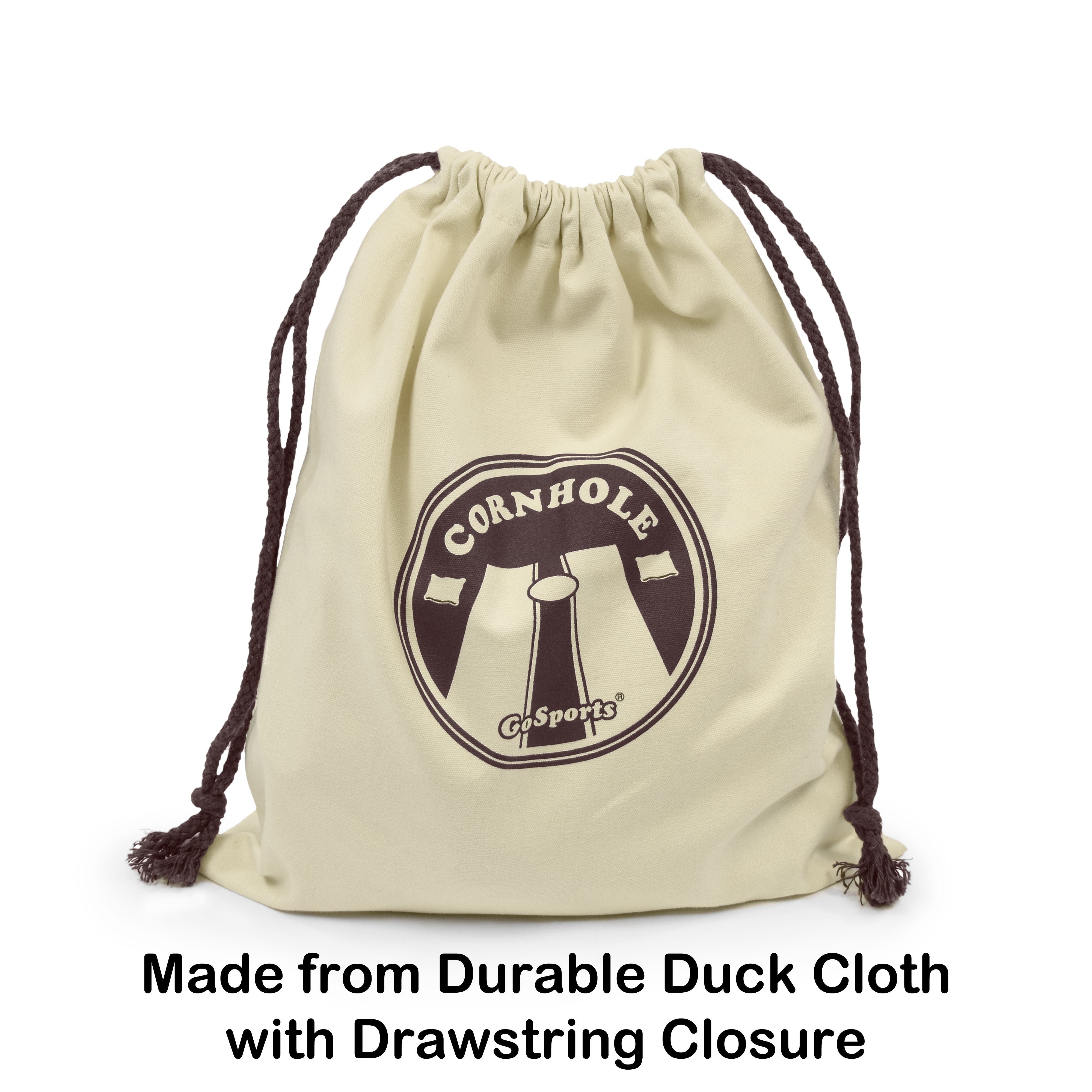 a draws bag with a logo on it