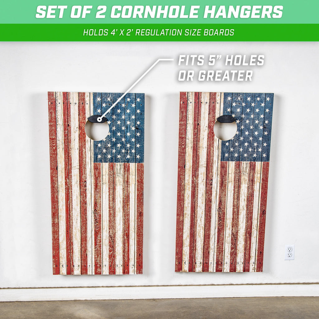 GoSports Wall Mounted Cornhole Board Hangers - Set of 2 Cornhole PlayGoSports.com 