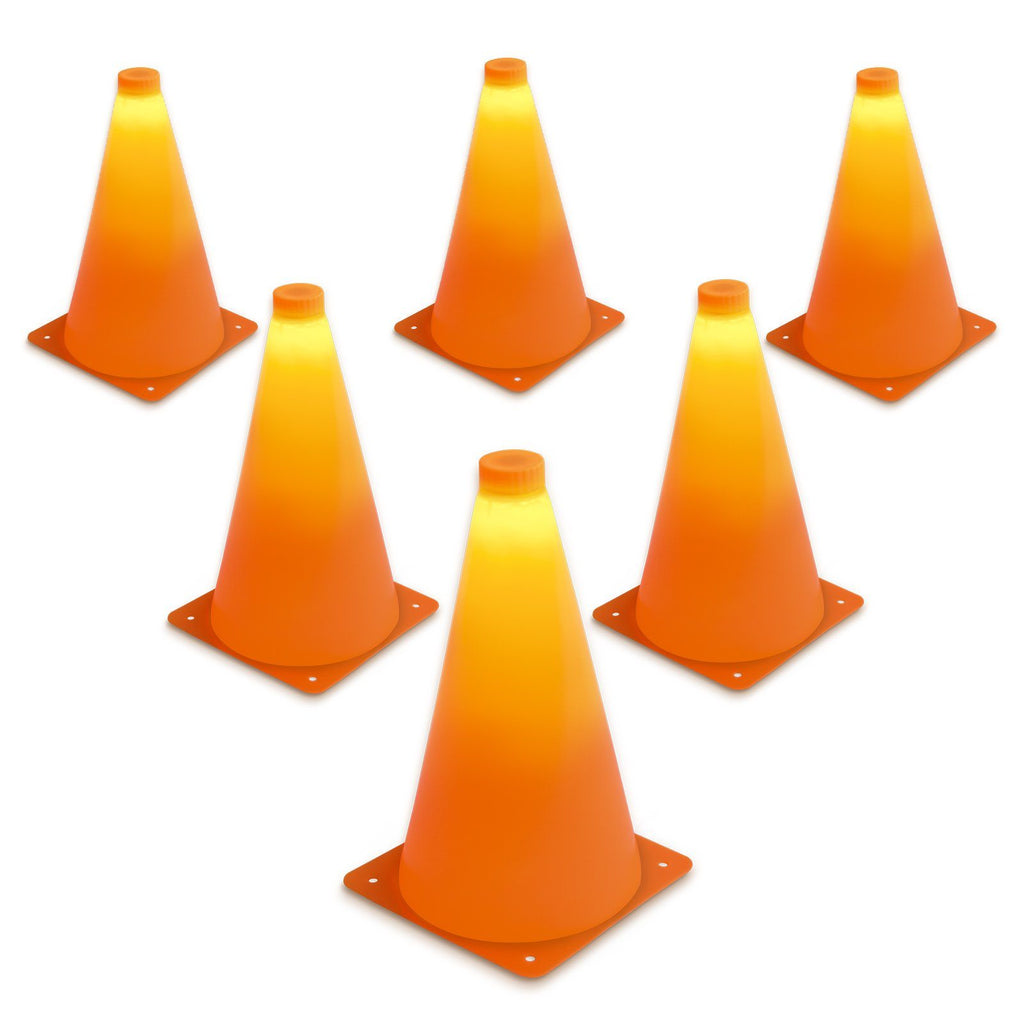 GoSports LED Light Up Sports Cones (6 Pack), 9" Cones playgosports.com 