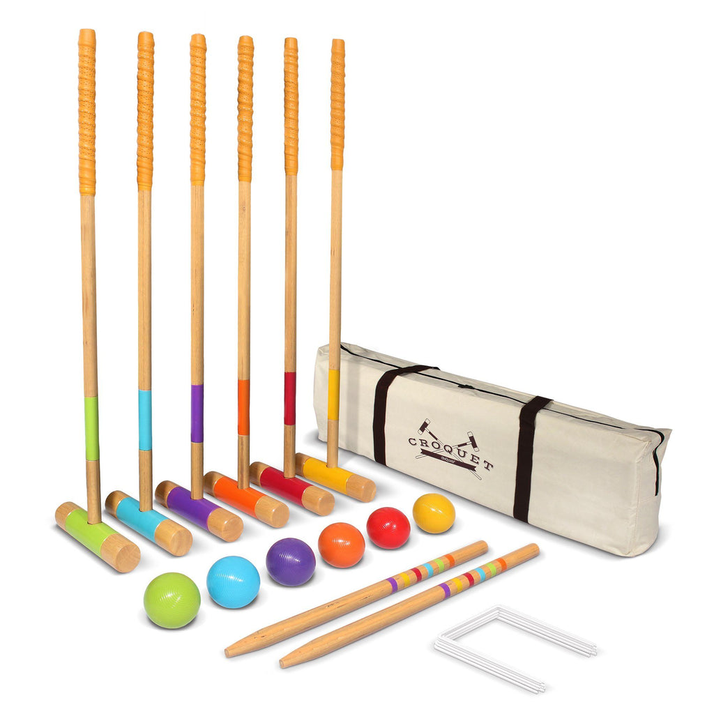 GoSports Deluxe Croquet Set - Full Size for Adults & Kids Croquet playgosports.com 