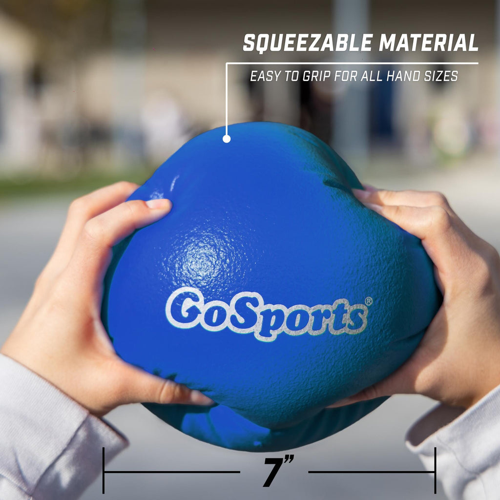 GoSports 7 Inch Soft Skin Foam Playground Dodgeballs - 6 Pack - Blue Playgosports.com 
