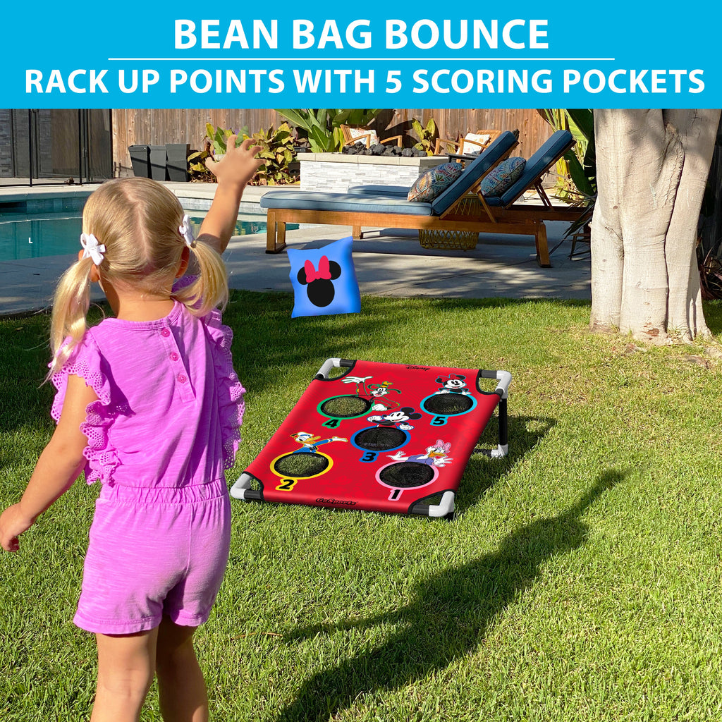 Disney Mickey and Friends Bean Bag Bounce Game Set Cornhole playgosports.com 