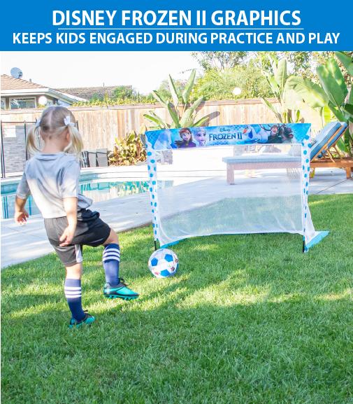 Disney Frozen 2 Soccer Goal Set for Kids by GoSports | Includes 4’ x 3’ Soccer Goal, Size 3 Soccer Ball and Cones Soccer playgosports.com 