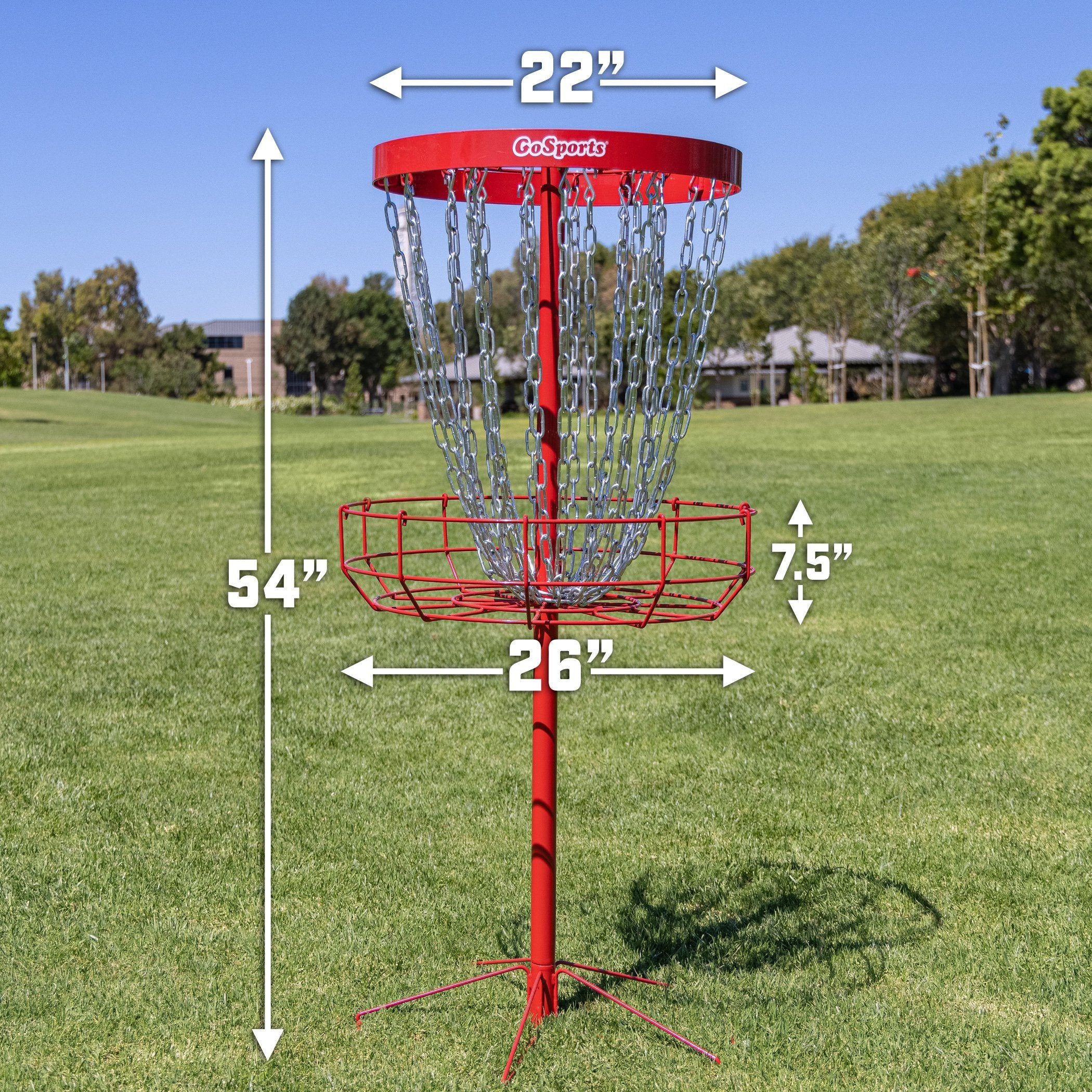 a red basketball hoop with a basketball hoop on it