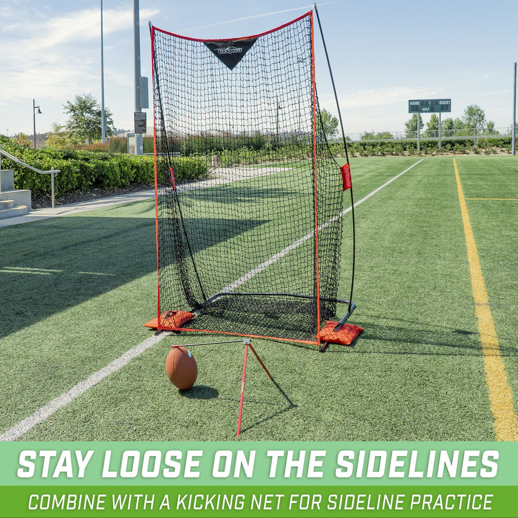 GoSports Football Kicking Tee | Metal Place Kicking Stand for Field Goal Kicks - Portable Holder Compatible with All Football Sizes Football playgosports.com 