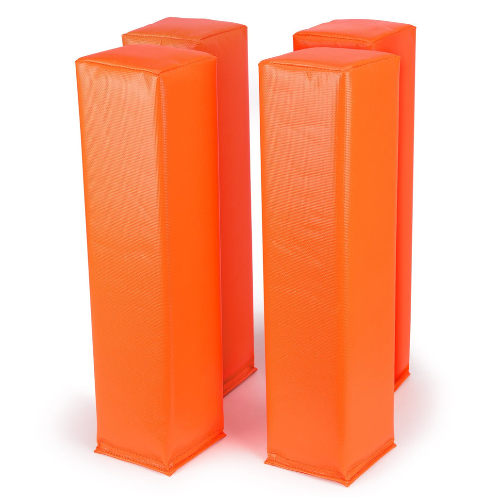 GoSports Football End Zone Pylons | Set of 4 | Regulation 18” x 4” Sand Weighted Anchorless Football Field Markers Football playgosports.com 