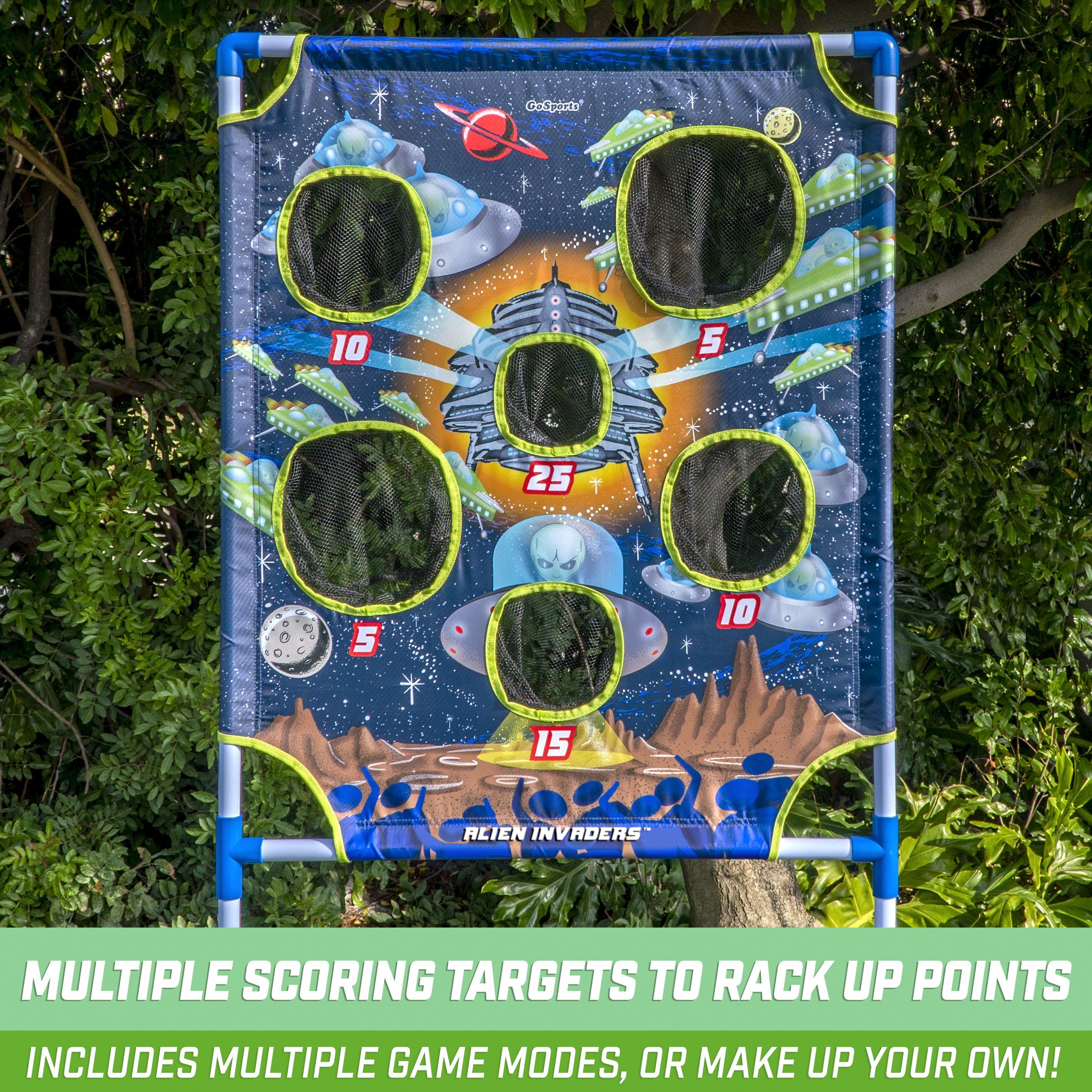 a blue and green game board with a picture of a spaceship