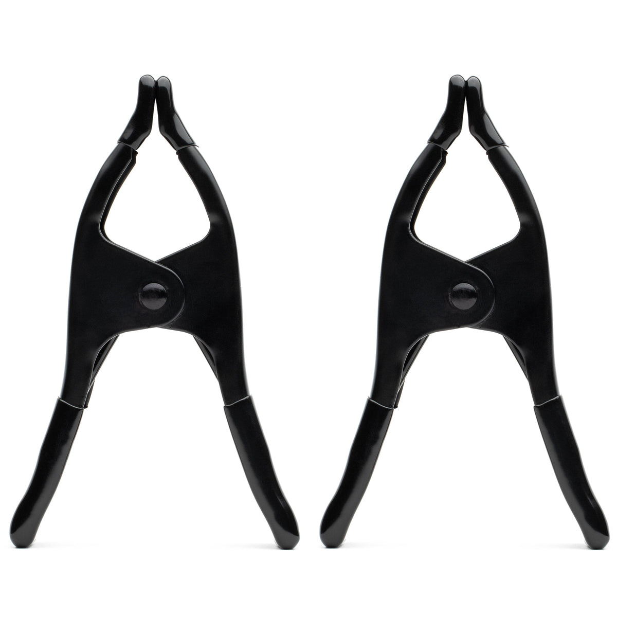 a pair of black plastic legs