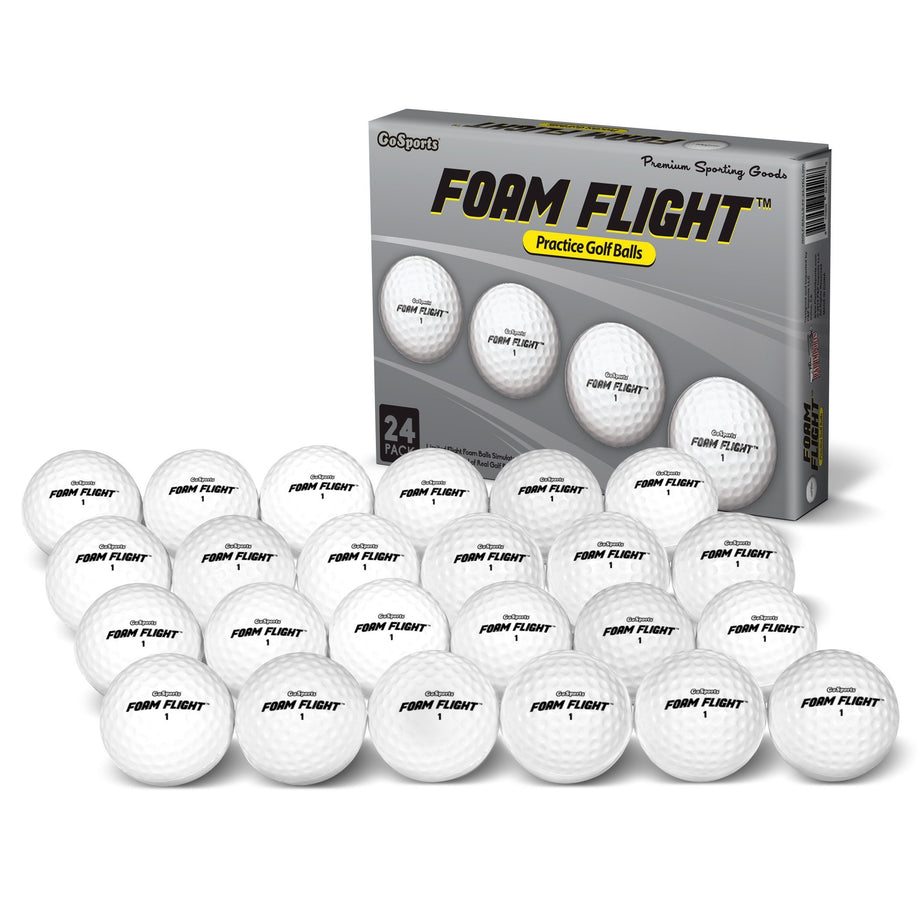 GoSports Foam Flight Practice Golf Balls - White –