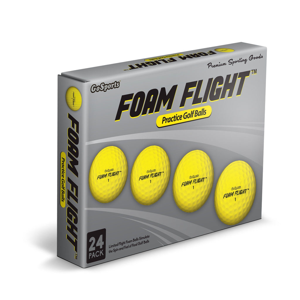 GoSports Foam Flight Practice Golf Balls 24 Pack - Yellow Golf playgosports.com 