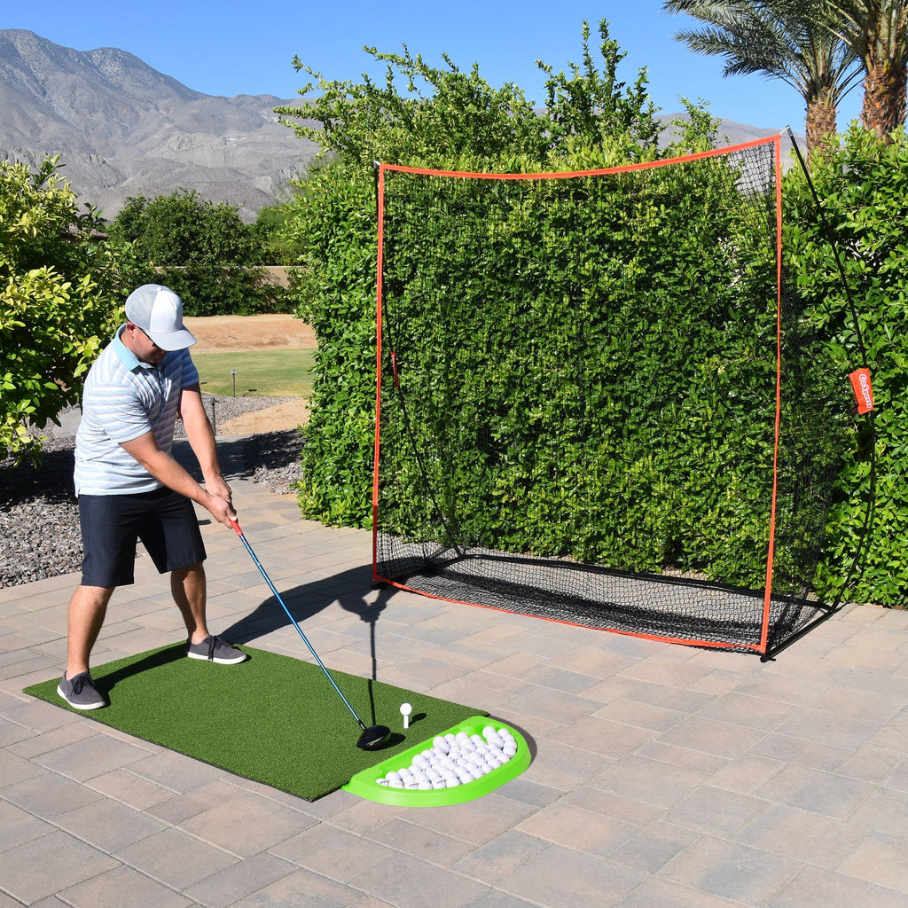 GoSports 25” x 18” Premium Golf Ball Tray | Great Accessory for Golf Nets and Hitting Mats for Driving Range Practice Golf playgosports.com 