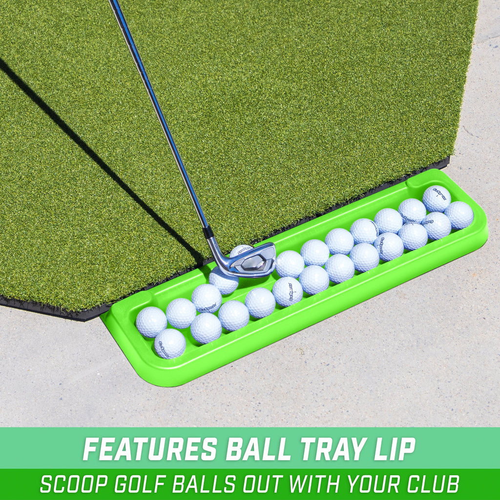 GoSports All-Weather Golf Ball Tray - 24 Ball Capacity - Green Golf Playgosports.com 