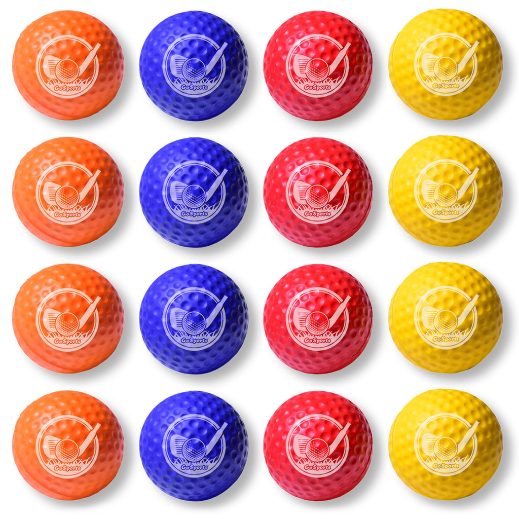 GoSports Foam Golf Practice Balls - 16 Pack | Realistic Feel and Limited Flight | Use Indoors or Outdoors Golf playgosports.com 