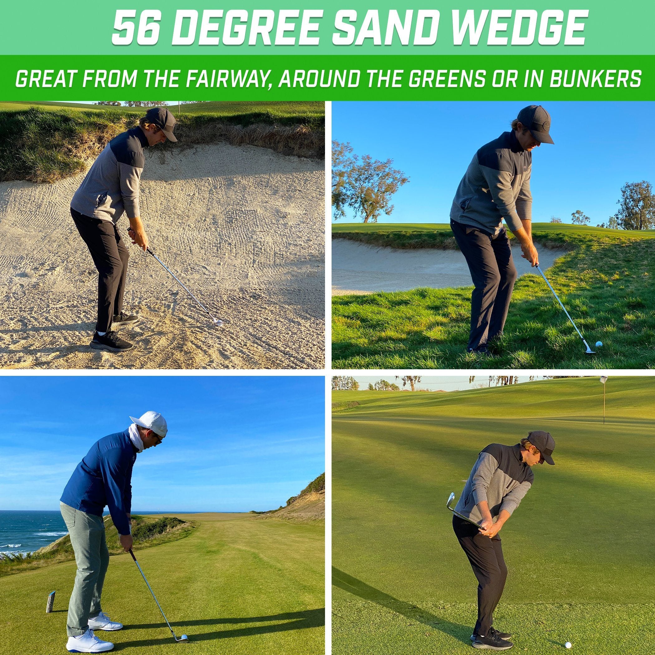 GoSports Tour Pro Golf Wedge - 56 Degree Satin – PlayGoSports.com