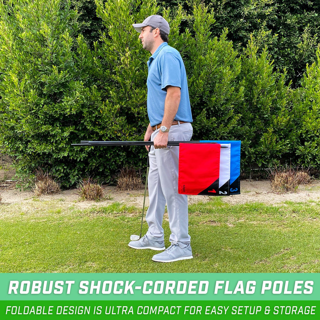 GoSports Golf Flags 3 Pack | Great for Practice and Backyard Family Golf Games Golf playgosports.com 