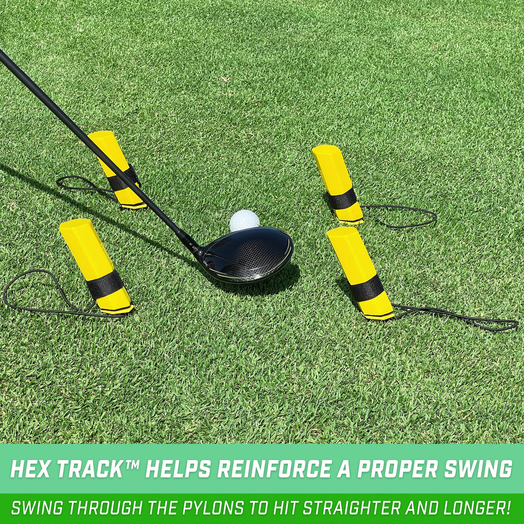 GoSports Golf HEX TRACK Swing Path Training Pylons Playgosports.com 