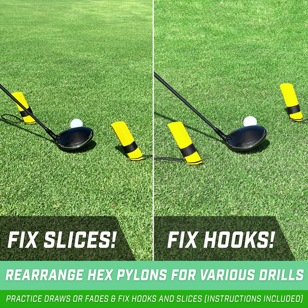 GoSports Golf HEX TRACK Swing Path Training Pylons Playgosports.com 
