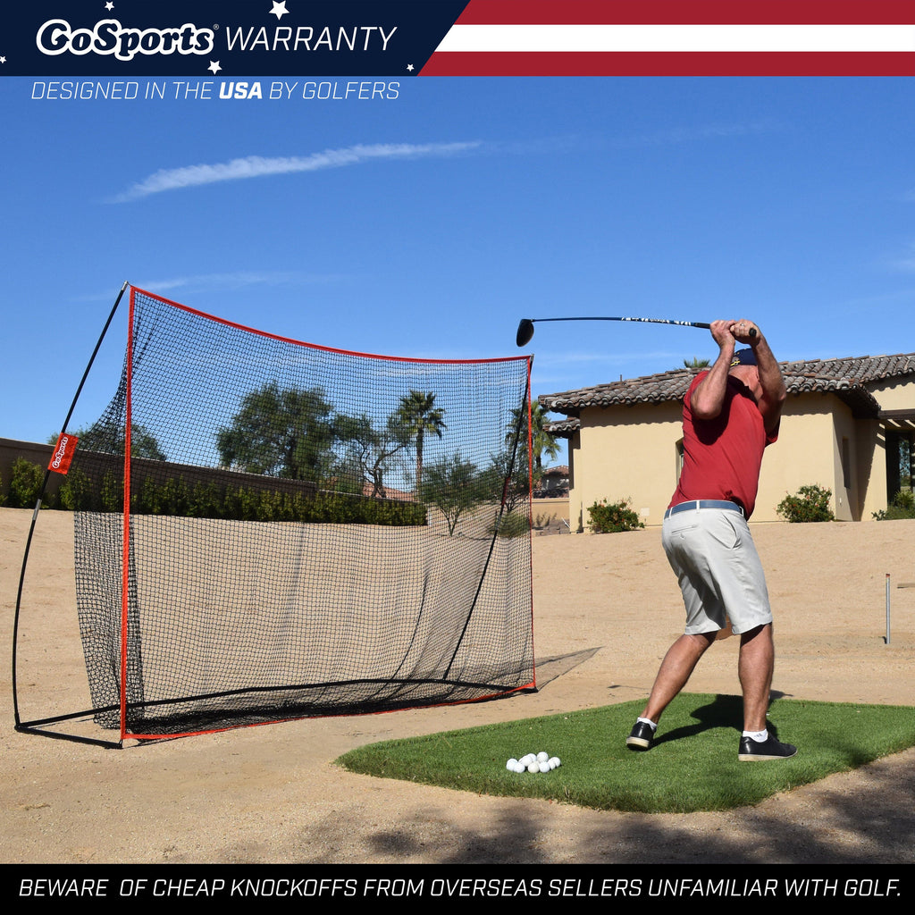 GoSports Golf Practice Hitting Net - Huge 10' x 7' Size - Designed By Golfers for Golfers Golf playgosports.com 