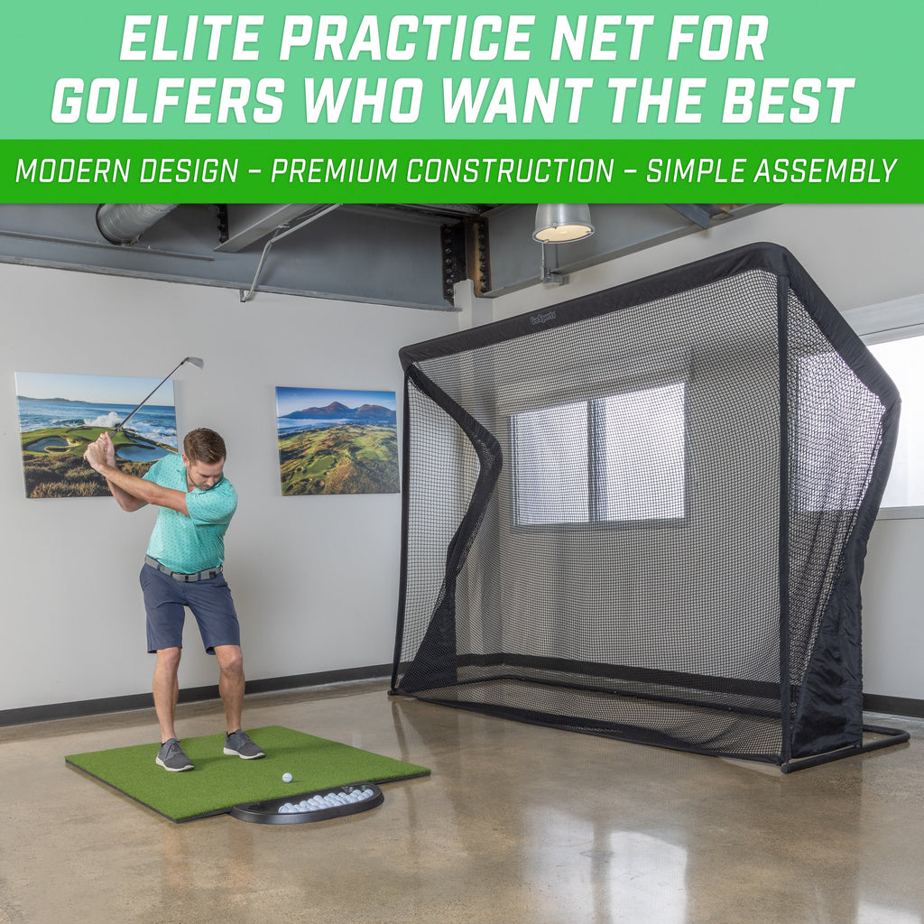 GoSports ELITE Golf Practice Net with Steel Frame - 10' Size Playgosports.com 