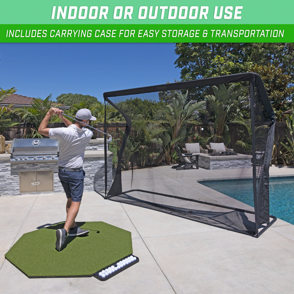 GoSports ELITE Golf Practice Net with Steel Frame - 10' Size Playgosports.com 