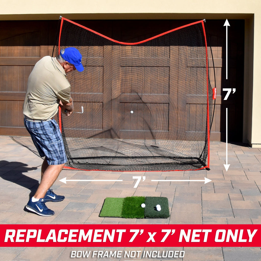 GoSports 7'x7' Replacement Golf Net - Compatible with GoSports Brand 7'x7' Golf Net - Bow Frame Not Included Golf playgosports.com 